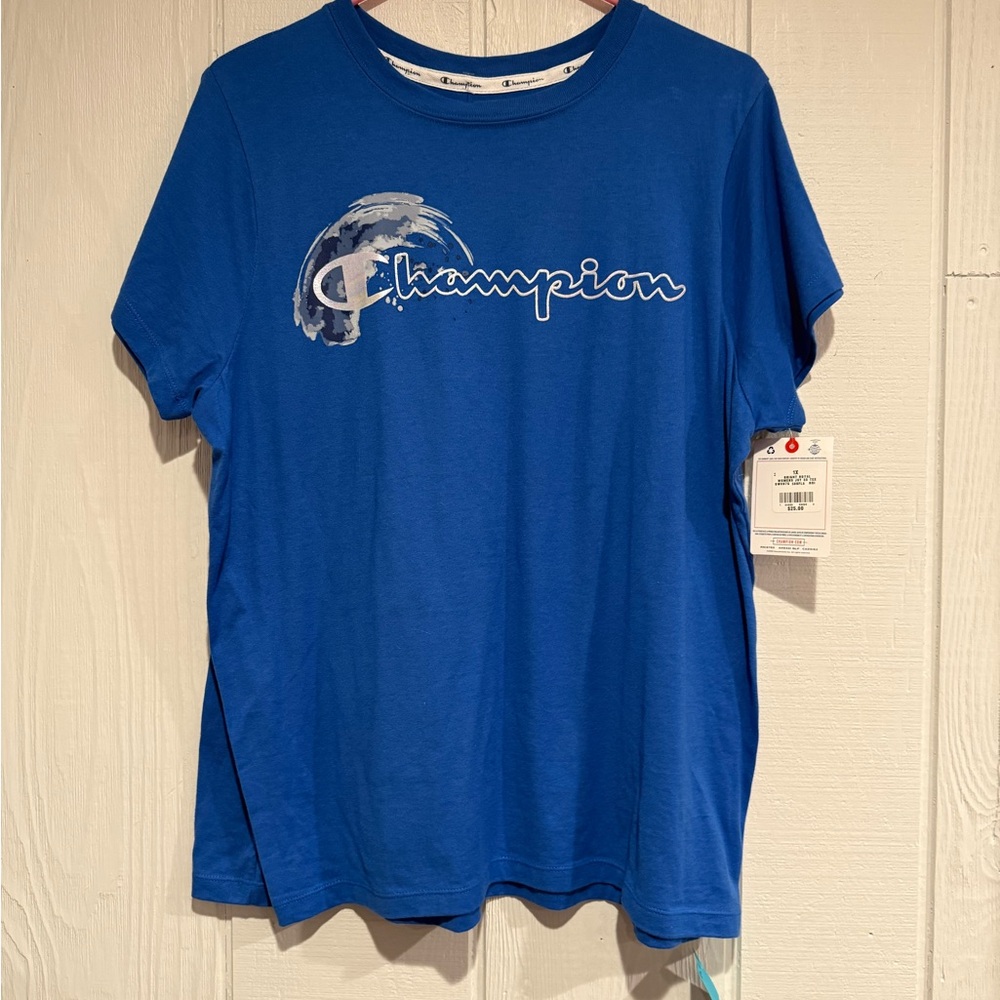 Champion Blue Short Sleeve Tee